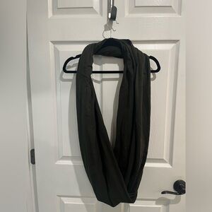 Original unisex American deep olive green infinity circle scarf
